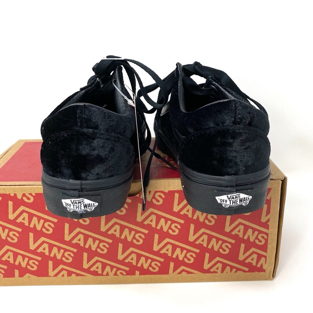 VANS Old Skool Velvet Black Kids Size 4.5 VN0A38G1NQ9 - Picture 3 of 8